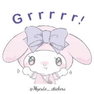 Sticker from My Melody pastel @Mycute_stickers