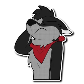 😣 emoji Shadow Telegram sticker 17 of 29