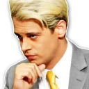 🤔 emoji Milo Yiannopoulos Telegram sticker 19 of 31