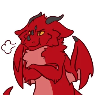 😡 emoji Hex the Dragon Telegram sticker 16 of 43