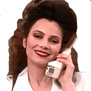 📞 emoji Fran Drescher Telegram sticker 10 of 28