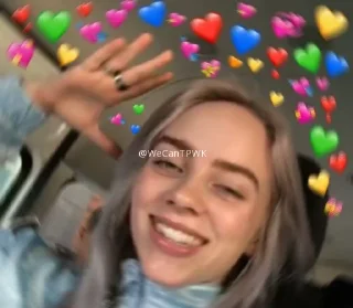 🥑 emoji Billie Eilish ✫ @WeCanTPWK Telegram sticker 21 of 77