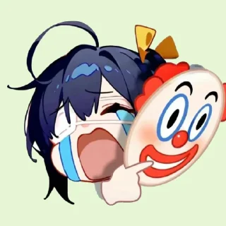 🤡 emoji 静态贴纸02 | @J0HnNyR8 Telegram sticker 7 of 22