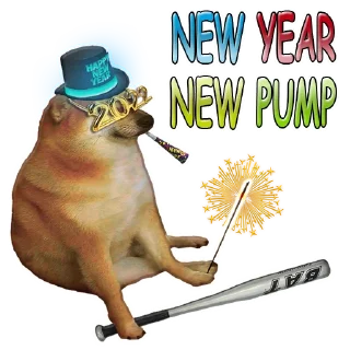 🥳 emoji DogeBonk.com $DOBO | @VVYRR Telegram sticker 12 of 38