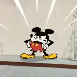 😡 emoji Mickey Mouse Shorts Telegram sticker 15 of 48