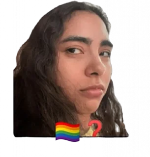 🏳‍🌈 emoji 🏳️‍🌈❔ Telegram sticker 14 of 80