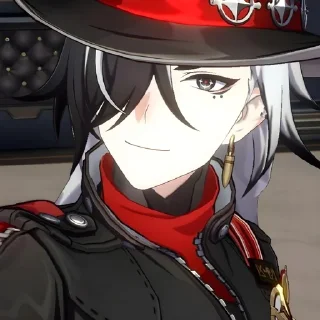 🖤 emoji ⌜ Boothill 🖤🤍 ⌟  ᨒ @KurumiFan ⛩️ Telegram sticker 13 of 120