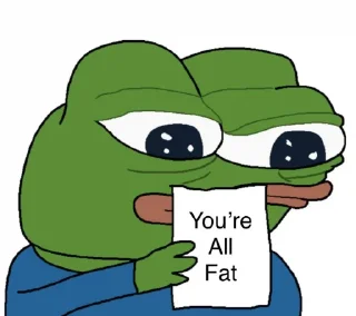 🐸 emoji You’re Fat Telegram sticker 3 of 46
