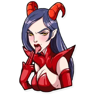 😈 emoji Miss Devil Telegram sticker 21 of 26