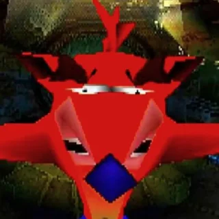 😳 emoji Crash Bandicoot Telegram sticker 7 of 97