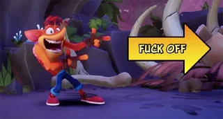 👉 emoji Crash Bandicoot Telegram sticker 8 of 97