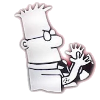 👐 emoji Scott Adams Telegram sticker 20 of 23