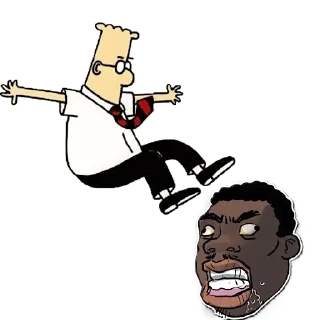 🦶 emoji Scott Adams Telegram sticker 17 of 23