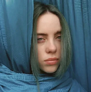 😑 emoji Billie Eilish Telegram sticker 21 of 29