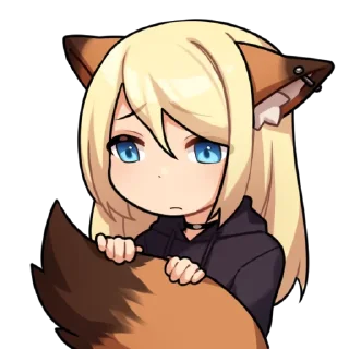 😢 emoji Ely the Red Fox (@foxwithpaws) Telegram sticker 17 of 27