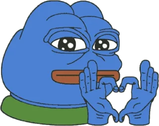 💙 emoji Pepe Le Blue Telegram sticker 16 of 29