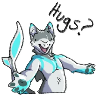 😍 emoji Not A Sergal Telegram sticker 6 of 62