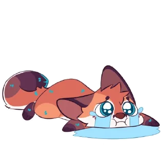 😭 emoji Wilde Fox 2 Telegram sticker 6 of 115
