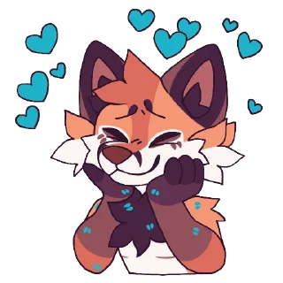 🥰 emoji Wilde Fox Telegram sticker 7 of 80