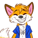 😁 emoji Huk the Fox Telegram sticker 11 of 17