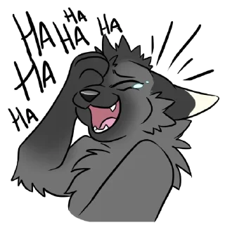 😂 emoji Junbi the Fox Telegram sticker 8 of 80