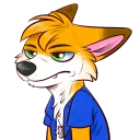 😑 emoji Huk the Fox Telegram sticker 12 of 17