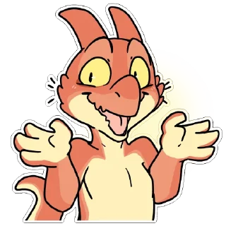 😃 emoji Red Kobold by maimface Telegram sticker 7 of 70