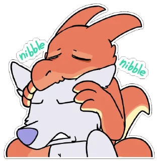 😽 emoji Red Kobold by maimface Telegram sticker 21 of 70