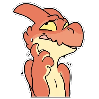Sticker from Red Kobold by maimface