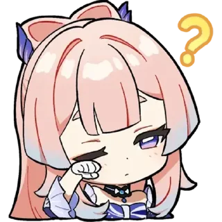 🤔 emoji @Sparklelover 心海(Kokomi) Telegram sticker 9 of 52