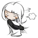 😤 emoji Girls cute Telegram sticker 22 of 120
