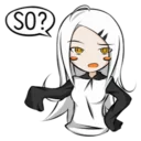 😒 emoji Girls cute Telegram sticker 9 of 120