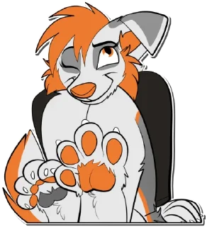 😉 emoji @RileeTheWolfie - Paws (EPawArt) Telegram sticker 6 of 41
