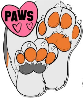 Sticker from @RileeTheWolfie - Paws (EPawArt)
