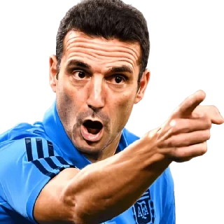 🫵 emoji Lionel Scaloni Telegram sticker 11 of 32