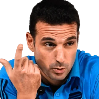 👆 emoji Lionel Scaloni Telegram sticker 16 of 32