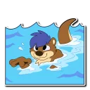 🏊 emoji Blue Telegram sticker 7 of 63