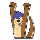 😃 emoji Blue Telegram sticker 16 of 63