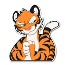 😈 emoji Tiger Telegram sticker 16 of 120