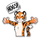 🤗 emoji Tiger Telegram sticker 14 of 120