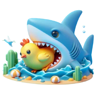 🤮 emoji Shark Coin Telegram sticker 21 of 39