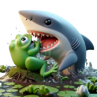 😗 emoji Shark Coin Telegram sticker 4 of 39