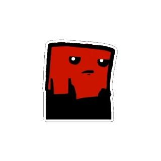 😒 emoji Super Meat Boy Telegram sticker 12 of 113