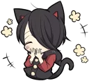 😄 emoji Black Kitten (2) Telegram sticker 5 of 120