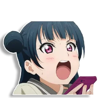 😱 emoji Yoshiko Tsushima Telegram sticker 23 of 58