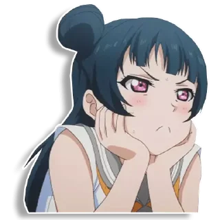 😠 emoji Yoshiko Tsushima Telegram sticker 15 of 58