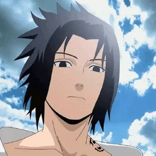 🖤 emoji Sasuke Telegram sticker 18 of 81