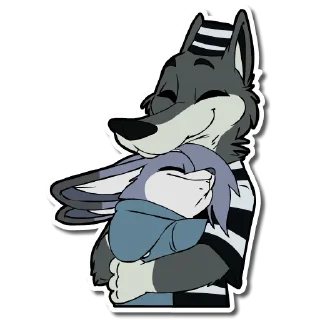❤ emoji LilFox Hugs Telegram sticker 9 of 30