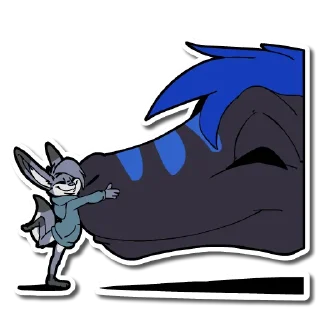 ❤️ emoji LilFox Hugs Telegram sticker 13 of 30
