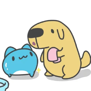 😛 emoji Capoo Video Clip: 狗狗 Telegram sticker 9 of 13